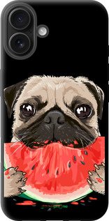 TPU чехол Мопс і кавун для Apple iPhone 16 Plus - 4665b-3714 изображение 