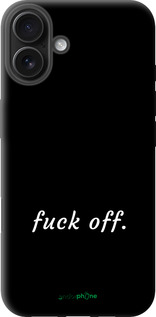 TPU чехол Fuck off для Apple iPhone 16 Plus - 4731b-3714 изображение 