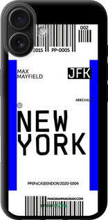 TPU чехол New York для Apple iPhone 16 Plus - 4861b-3714 изображение 