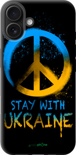 TPU чехол Stay with Ukraine v2 для Apple iPhone 16 Plus - 5310b-3714 изображение 