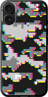 TPU чехол Пиксельный камуфляж для Apple iPhone 16 Plus - 5481b-3714 изображение 