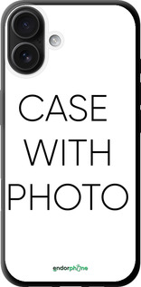 black TPU case case 'Photo case' for iPhone 16 Plus image 2