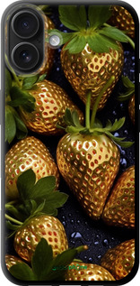 TPU чехол Золотая клубника для Apple iPhone 16 Plus - 5637b-3714 изображение 