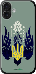 TPU чехол Тризуб із крилами для Apple iPhone 16 Plus - 5640b-3714 изображение 