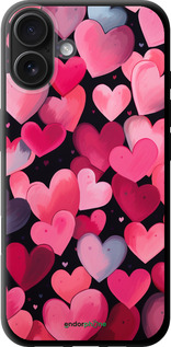 TPU чехол Сердечки 4 для Apple iPhone 16 Plus - 5662b-3714 изображение 