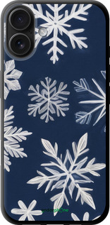 TPU чехол Сніжинки для Apple iPhone 16 Plus - 5821b-3714 изображение 