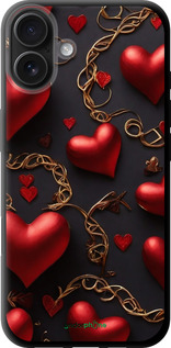 TPU чехол Сердечки для Apple iPhone 16 Plus - 5831b-3714 изображение 