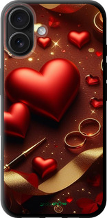 TPU чехол Сердечки v3 для Apple iPhone 16 Plus - 5833b-3714 изображение 