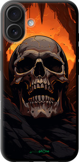 TPU чехол Череп в пещере для Apple iPhone 16 Plus - 5959b-3714 изображение 
