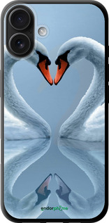 TPU чехол Лебеди для Apple iPhone 16 Plus - 6007b-3714 изображение 