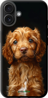 TPU чехол Cocker spaniel на черном фоне для Apple iPhone 16 Plus - 6137b-3714 изображение 