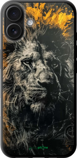 TPU чехол Лев в золотых красках для Apple iPhone 16 Plus - 6155b-3714 изображение 
