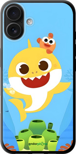 TPU чехол Бейби Шарк для Apple iPhone 16 Plus - 6303b-3714 изображение 