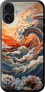 TPU чехол Арт волны для Apple iPhone 16 Plus - 6324b-3714 изображение 