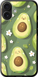 TPU чехол Авокадо для Apple iPhone 16 Plus - 6380b-3714 изображение 
