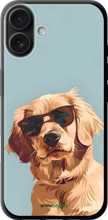 TPU чехол Пес в очках для Apple iPhone 16 Plus - 6381b-3714 изображение 