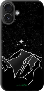 TPU чехол Минималистический горный пейзаж для Apple iPhone 16 Plus - 6438b-3714 изображение 