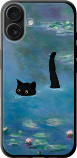 TPU чехол С изображением кота и водяной лилии Monet для Apple iPhone 16 Plus - 6519b-3714 изображение 