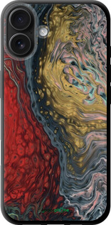 TPU чехол С изображением абстрактной живописи для Apple iPhone 16 Plus - 6530b-3714 изображение 