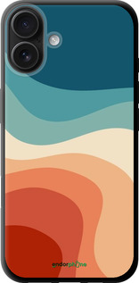TPU чехол У стилі ретро з хвилями для Apple iPhone 16 Plus - 6531b-3714 изображение 