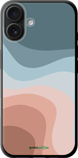 TPU чехол З синіми та рожевими хвилями в стилі ретро для Apple iPhone 16 Plus - 6532b-3714 изображение 