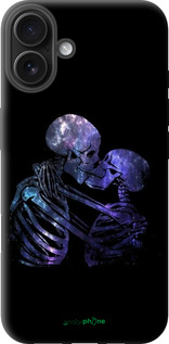 TPU чехол С изображением скелета для Apple iPhone 16 Plus - 6537b-3714 изображение 