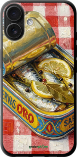 TPU чехол Vintage Sardine Tin Phone для Apple iPhone 16 Plus - 6772b-3714 изображение 