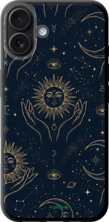 TPU чехол 'Celestial Harmony: Sun & Moon Gold Mystic Pattern' для iPhone 16 Plus изображение 10