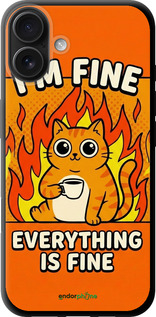 TPU чехол 'Funny Cat' для iPhone 16 Plus изображение 18