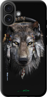 TPU чехол Волк-меломан для Apple iPhone 16 Plus - 875b-3714 изображение 