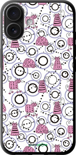 TPU чехол Смешные коты для Apple iPhone 16 Plus - 907b-3714 изображение 
