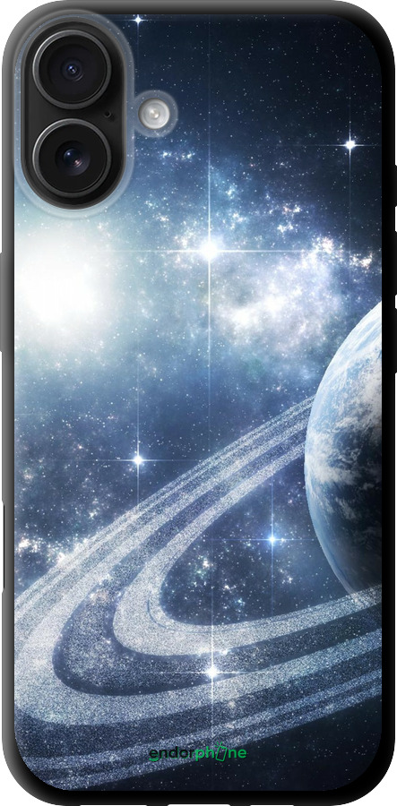 TPU чехол Кольца Сатурна для Apple iPhone 16 Plus - 173b-3714 изображение 