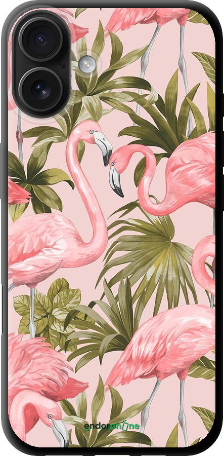 TPU чехол фламинго 2 для Apple iPhone 16 Plus - 4360b-3714 изображение 