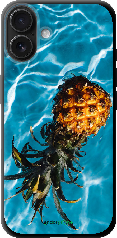 TPU чехол Ананас на воде для Apple iPhone 16 Plus - 4384b-3714 изображение 