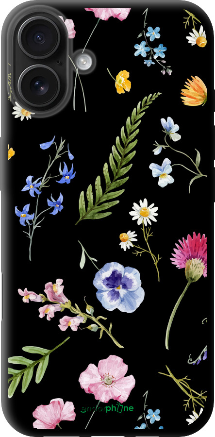 TPU чехол Цветочный фон v2 для Apple iPhone 16 Plus - 5472b-3714 изображение 