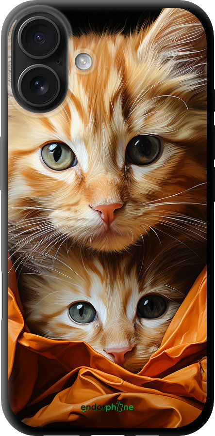 TPU чехол Котики 2 для Apple iPhone 16 Plus - 5664b-3714 изображение 