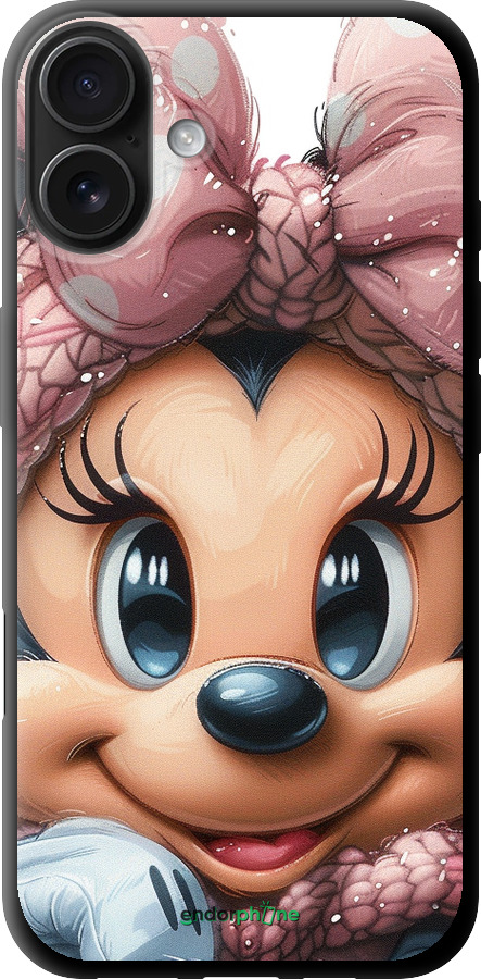 TPU чехол Минни Маус с бантиком для Apple iPhone 16 Plus - 6055b-3714 изображение 