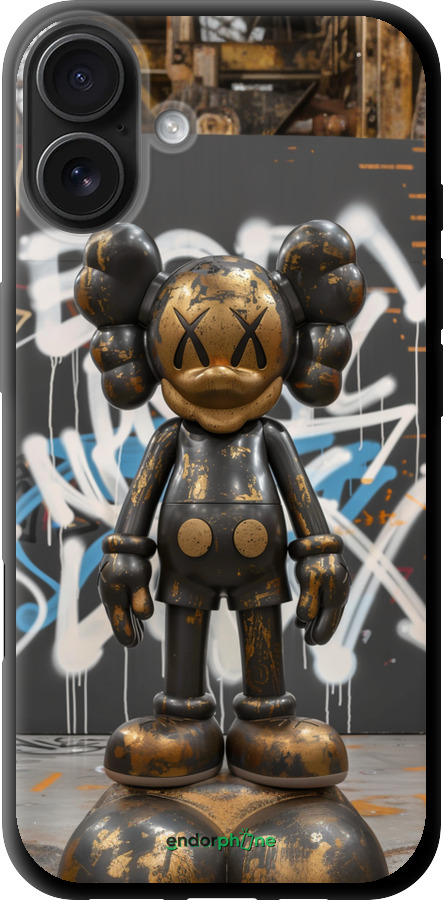 TPU чехол Bronze kaws v3 для Apple iPhone 16 Plus - 6099b-3714 изображение 