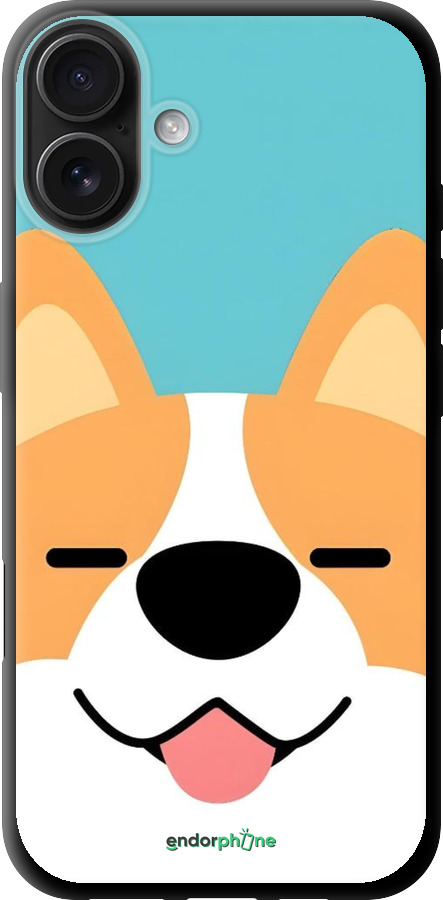 TPU чехол Корги для Apple iPhone 16 Plus - 6280b-3714 изображение 