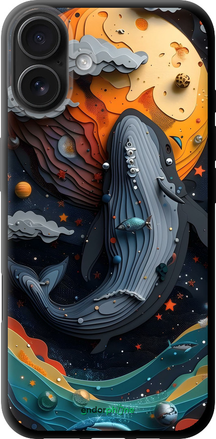 TPU чехол Кит в космосе для Apple iPhone 16 Plus - 6328b-3714 изображение 