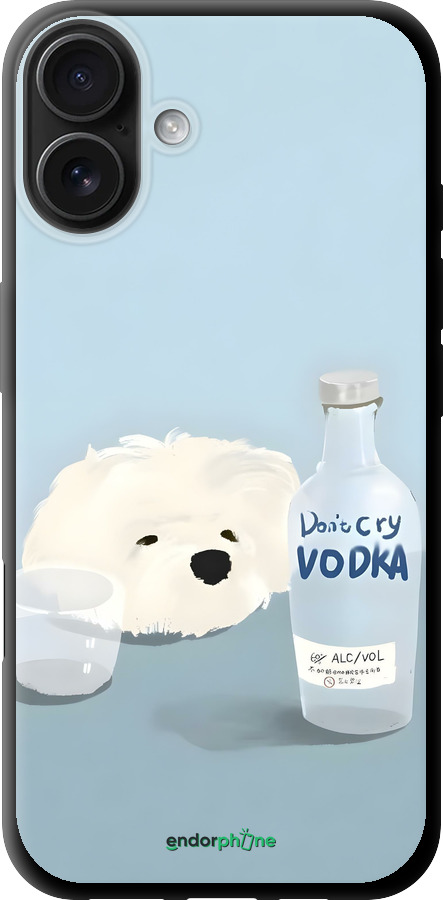TPU чехол Пес водка для Apple iPhone 16 Plus - 6368b-3714 изображение 