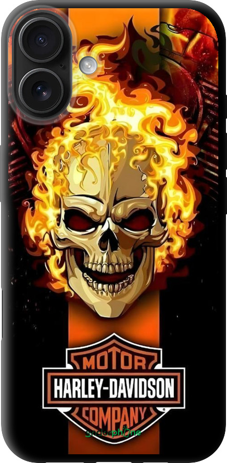 TPU чехол Харлей девидсон для Apple iPhone 16 Plus - 6370b-3714 изображение 