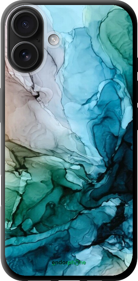 TPU чехол С красочной абстрактной картиной Соленые берега для Apple iPhone 16 Plus - 6405b-3714 изображение 