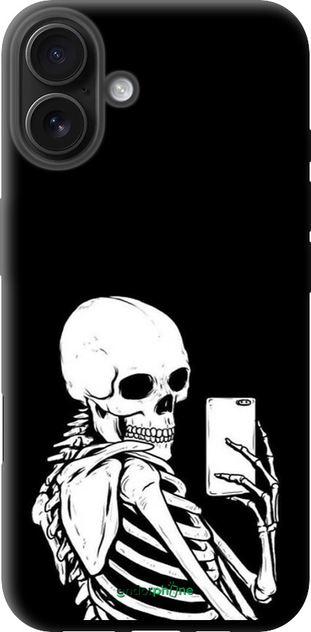TPU чехол Скелет робить Selfie для Apple iPhone 16 Plus - 6535b-3714 изображение 