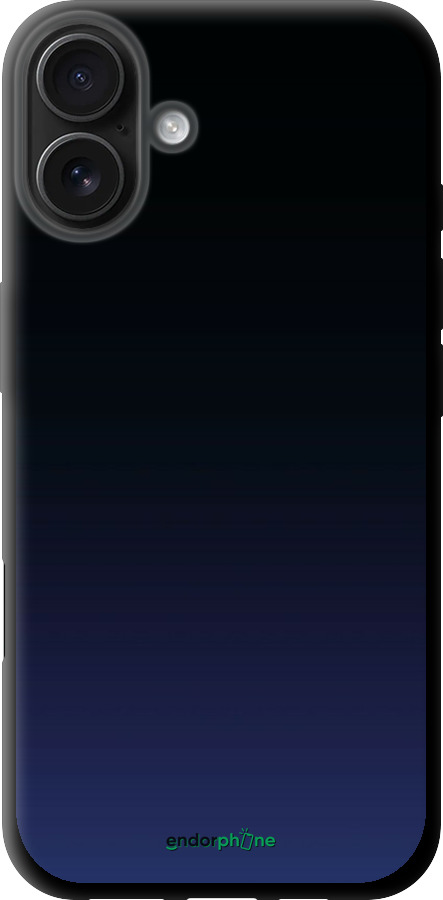 TPU чехол Градиент в тёмно - синем стиле для Apple iPhone 16 Plus - 6542b-3714 изображение 