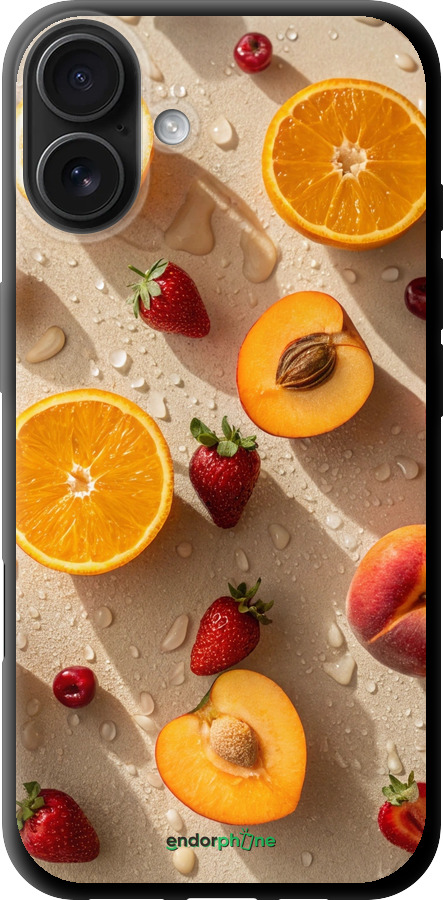 TPU чехол Фрукти 3 для Apple iPhone 16 Plus - 6703b-3714 изображение 