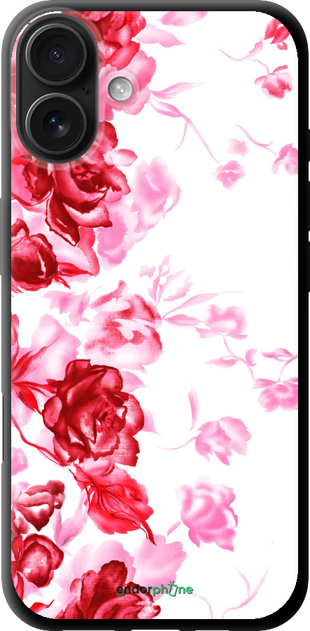 TPU чехол Нарисованные розы для Apple iPhone 16 Plus - 724b-3714 изображение 