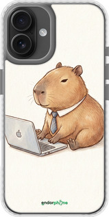 Чехол Bumper MagSafe чехол Funny Capybara CEO Working для Apple iPhone 16 Plus - 6777pm-3714 изображение 