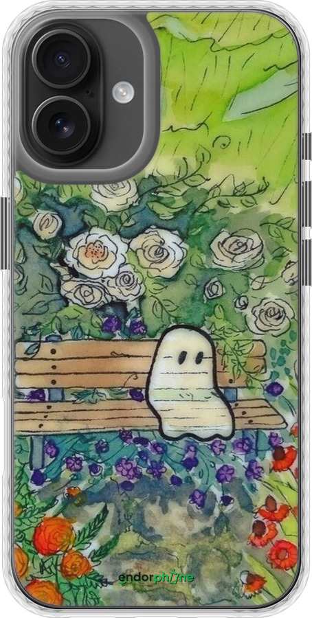 Чехол Bumper чехол Грустное привидение для Apple iPhone 16 Plus - 6403pc-3714 изображение 