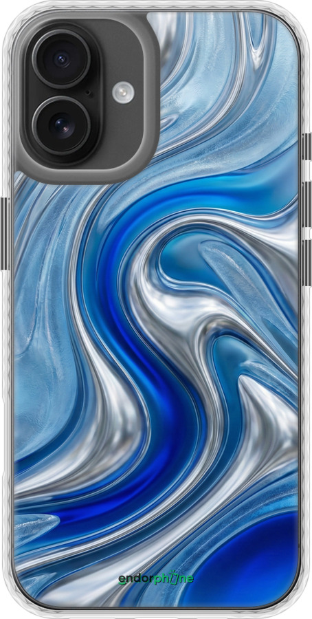 Чехол Bumper чехол Liquid Chrome для Apple iPhone 16 Plus - 6781pc-3714 изображение 